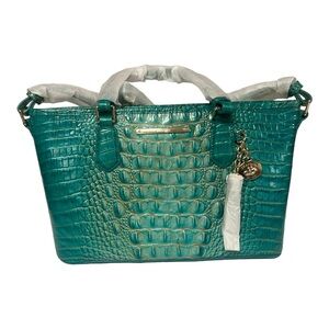 Brahmin Mini Asher Turquoise